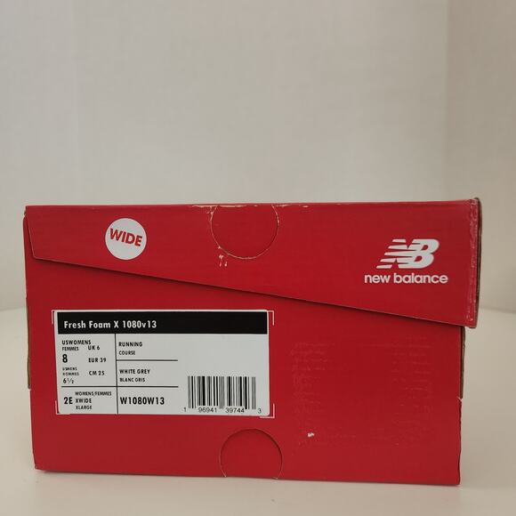 New Balance Women's Fresh Foam X 1080 V13 Running Shoe, White/ 8 wide - Picture 10 of 10